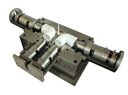 Form für PVC-Rohrverschraubungen