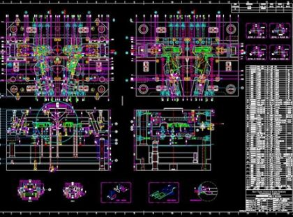 Formendesign- 2D-Formzeichnung